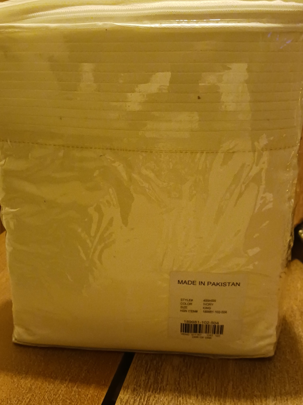 Cream/Off-White Quilted Shams or Pillowcase Set
